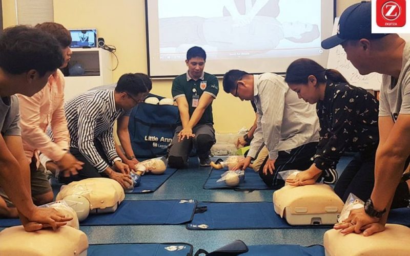 Corporate train their employees with first aid skills