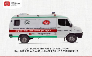 Ziqitza Healthcare Limited will now manage 250 ALS ambulances for U.P government
