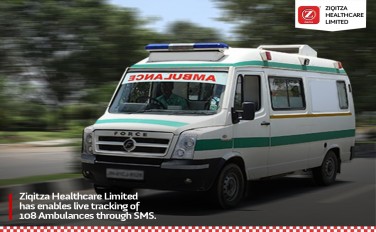 Ziqitza Healthcare Limited has enabled live tracking of 108 Ambulances through an SMS